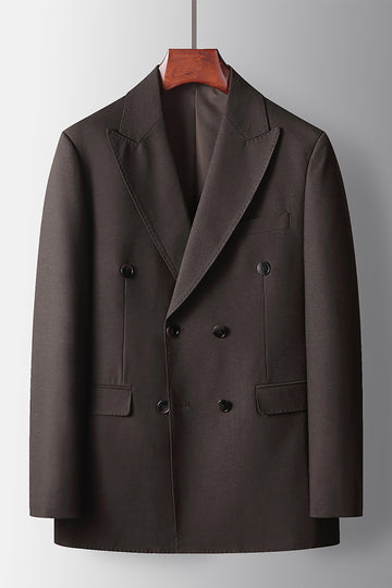 Coffee Peak Lapel 2 Pieces Men's Formal Suits